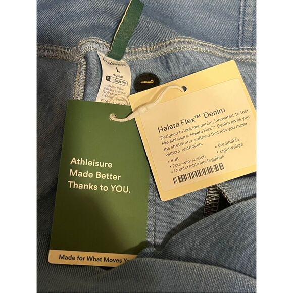 Halara Flex Large high waisted crossover pocket lightweight flare jeans leggings - Picture 5 of 5